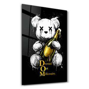 Dressed Out Millionaire x Sugar Teddy | Cam Duvar Tablosu