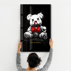 Private Matter x Sugar Teddy | Cam Duvar Tablosu