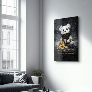 Winter is Cold, Our Lifestyle isn't x Sugar Teddy | Glass Wall Art