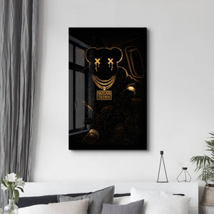 Drip x Sugar Teddy | Glass Wall Art