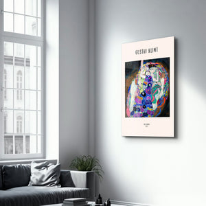 The Virgin 1913 - Gustav Klimt | Glass Wall Art