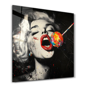 Lollypop - Hollywood Esintileri | Cam Duvar Tablosu