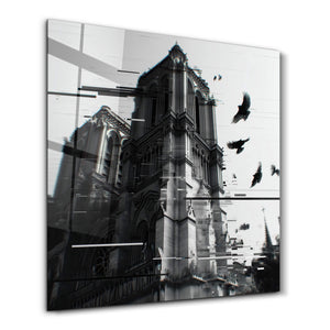 Hareket Halindeki Gotik Katedral | Cam Duvar Tablosu