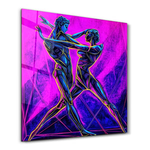 Matisse'den Esinlenilmiş Bir Işık ve Enerji Dansı | Cam Duvar Tablosu