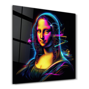 Yeniden Tasarlanan Mona Lisa | Cam Duvar Tablosu