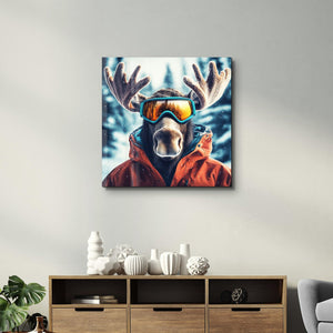 Moose'un Karlı Macerası | Cam Duvar Tablosu