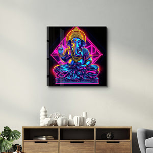 Lord Ganesha Yeniden Tasarlandı | Cam Duvar Tablosu