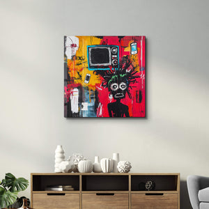 Dijital Bozulma: Modern Yaşamın Gürültüsü | Cam Duvar Tablosu