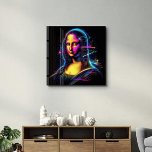 Yeniden Tasarlanan Mona Lisa | Cam Duvar Tablosu