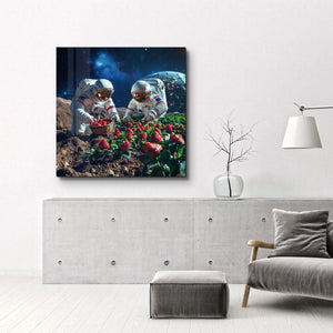 Uzay Çiftçiliği | Cam Duvar Tablosu