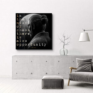 Sun Tzu | Motivasyonel Cam Duvar Tablosu