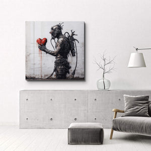 Cyberpunk Sokak Tablosu | Cam Duvar Tablosu