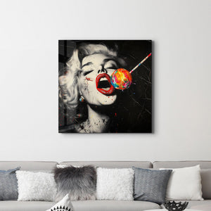 Lollypop - Hollywood Esintileri | Cam Duvar Tablosu
