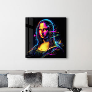 Yeniden Tasarlanan Mona Lisa | Cam Duvar Tablosu