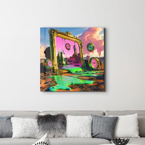 Eriyen Gerçekliğin Rüya Manzarası | Cam Duvar Tablosu