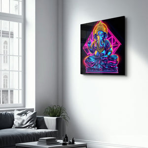 Lord Ganesha Yeniden Tasarlandı | Cam Duvar Tablosu