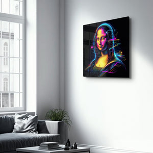 Yeniden Tasarlanan Mona Lisa | Cam Duvar Tablosu