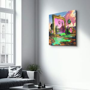 Eriyen Gerçekliğin Rüya Manzarası | Cam Duvar Tablosu