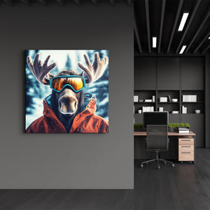 Moose'un Karlı Macerası | Cam Duvar Tablosu