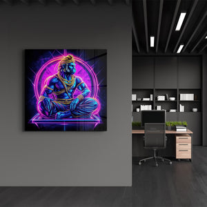 Yeniden Tasarlanan Hanuman | Cam Duvar Tablosu