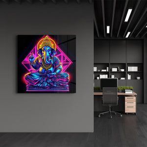 Lord Ganesha Yeniden Tasarlandı | Cam Duvar Tablosu