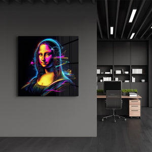Yeniden Tasarlanan Mona Lisa | Cam Duvar Tablosu