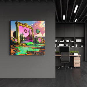 Eriyen Gerçekliğin Rüya Manzarası | Cam Duvar Tablosu