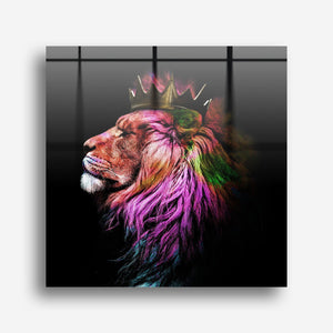 The King | Designer's Collection Glass Wall Art - Artdesigna