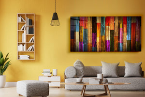 ・"Painted Wood - Duo"・Glass Wall Art - ArtDesigna Glass Printing Wall Art