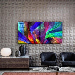 ・"Colorized - Duo"・Glass Wall Art - ArtDesigna Glass Printing Wall Art