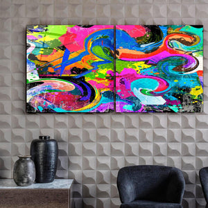 ・"ColorMix - Duo"・Glass Wall Art - ArtDesigna Glass Printing Wall Art