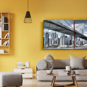 ・"Brooklyn Bridge - Duo"・Glass Wall Art - ArtDesigna Glass Printing Wall Art
