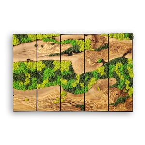 Unexplored Moss Forest | Premium Handmade Wall Sculptures - Artdesigna