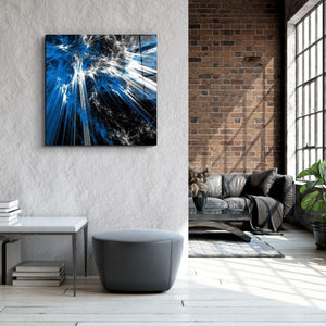 ・"Blue Explosion"・Glass Wall Art - ArtDesigna Glass Printing Wall Art