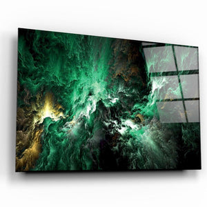 Myth of The Sky Green Version | Glass Wall Art - Artdesigna