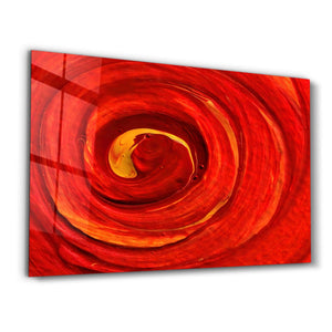 Red Gradient | Glass Wall Art - Artdesigna