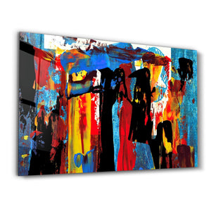 African Abstract | Glass Wall Art - Artdesigna