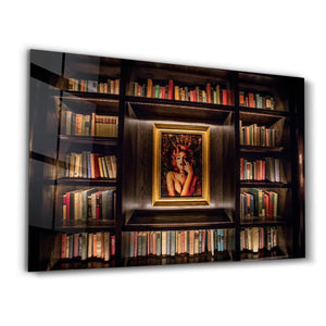 A Small Library | GLASS WALL ART - Artdesigna