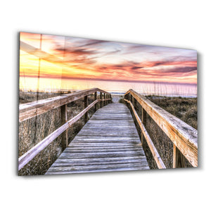 Sunset 3 | Glass Wall Art - Artdesigna