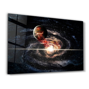 Lost in Space | Glass Wall Art - Artdesigna