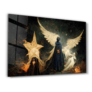 Angels of the Secret World | Secret World Collection Glass Wall Art - Artdesigna