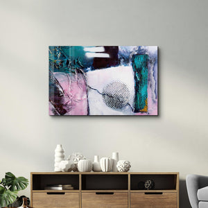 Abstract Patch | Glass Wall Art - Artdesigna