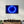 Blue Circle Light | Glass Wall Art - Artdesigna