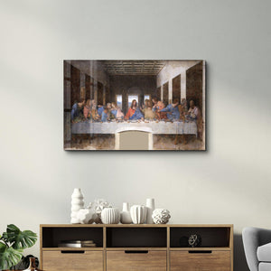 Leonardo da Vinci's The Last Supper (1495-1498) | Glass Wall Art - Artdesigna