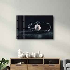 Baseball | Glass Wall Art - Artdesigna
