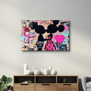 Aşk Cevaptır - Cam Duvar Tablosu