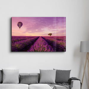 Purple Sky | Glass Wall Art - Artdesigna