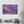 Purple Leaf | Glass Wall Art - Artdesigna