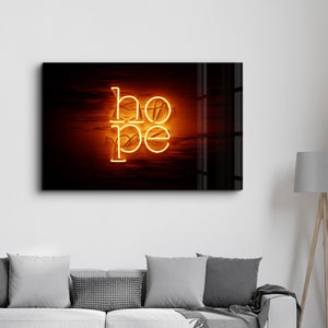 Hope | Glass Wall Art - Artdesigna