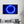 Blue Circle Light | Glass Wall Art - Artdesigna